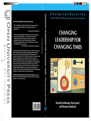 cover image of Changing Leadership for Changing Times